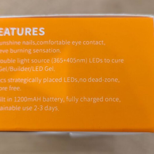 JODSONE Mini UV Nail Lamp rechargeable with timer and sensor