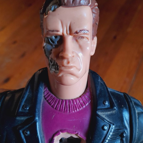 Kenner Terminator 2 action figure used, 35 cm, sound works