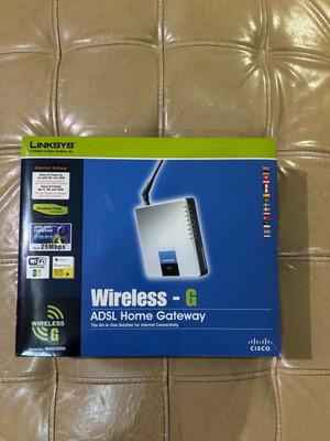 Linksys wag200g wireless-g addl home gateway modem-router