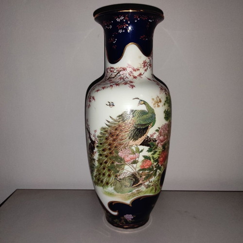 Σετ βάζο και τασάκι πορσελάνης Shibata Chinaware LTD. Japan μεταχειρισμένο