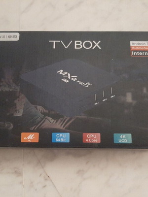 MXQ - PRO Android TV Box μεταχειρισμένο με Android 10, τροφοδοτικό, χειριστήριο