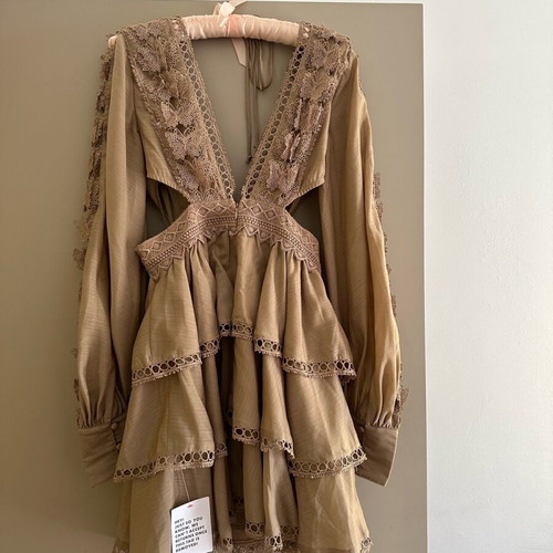 asos beige dress beige Asos NEW Dress Women's – Camilla's Closet Consignment
