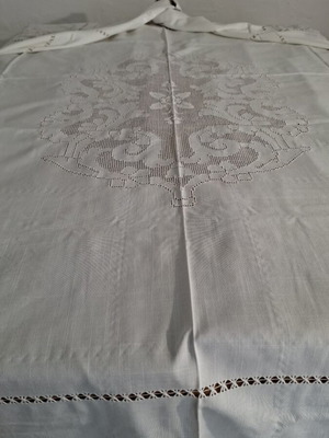 Tablecloth Lefkadian filet azur embroidery 170×220 new