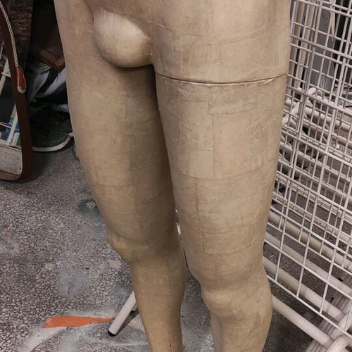 Male Display Legs like new, height 1.1m, craft paper surface