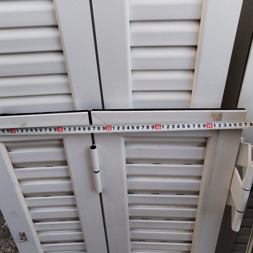 Aluminum shutters like new, complete without frame