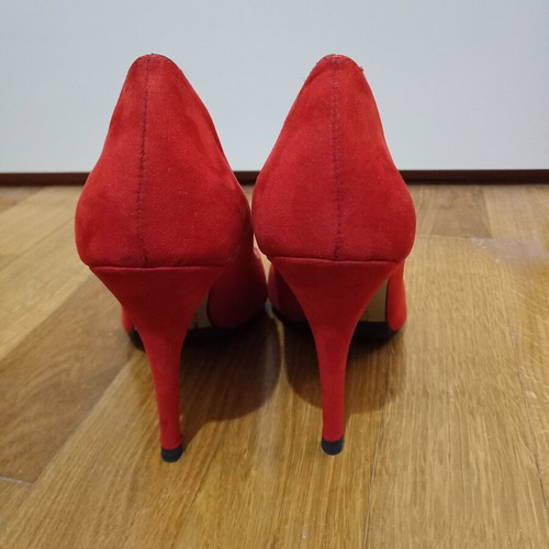 Ellen pumps size 40 used, red and black
