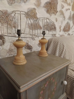 Alabaster / marble lamps