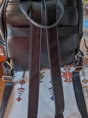 Axel black backbag used with croco pattern