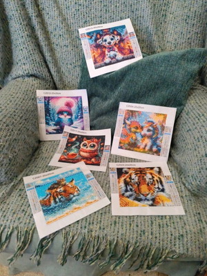 Diamond painting frames new, pack of 6 pieces