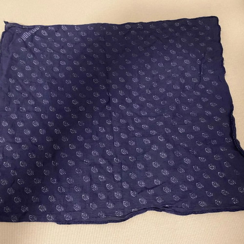 Vintage rare bandana scarf used, blue, from POP KORN magazine 90s