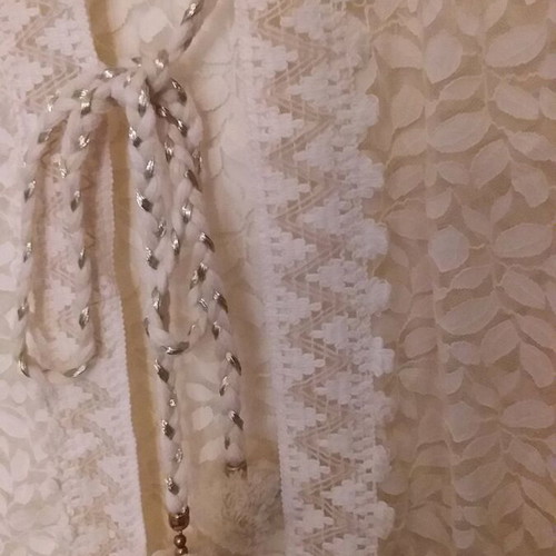 Summer coat new, lace, beige, size XL