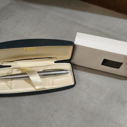 Cross ChevronTexaco Edition luxury pen, silver matte