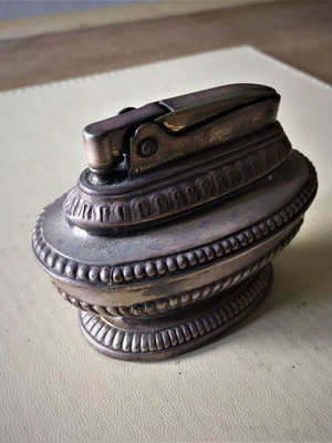 Ronson Vintage αναπτήρας γραφείου Queen Anne μεταχειρισμένος, ασημένιος