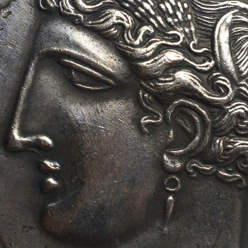 Pegasus Carthaginian 925 Silver Coin new, museum quality