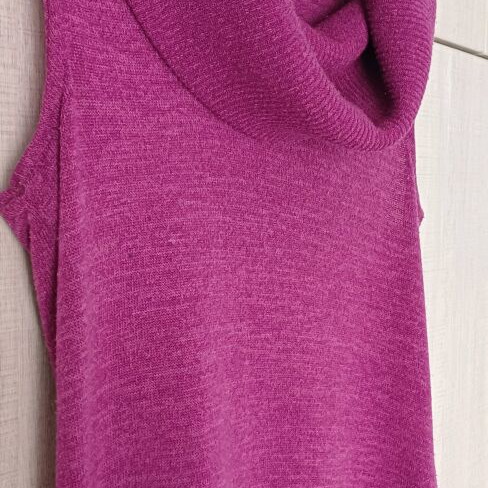 Lynne Short Knit Dress Turtleneck Fuchsia Magenta Used
