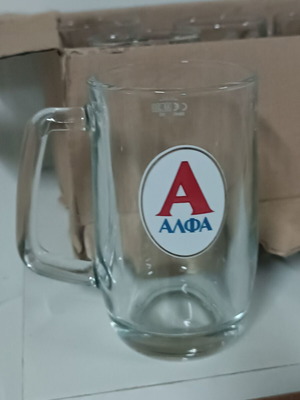 Ποτήρια μπύρας άλφα 0,3l πακέτο 6 καινούργια