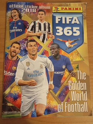 Panini Fifa 365 2018 football album used, complete