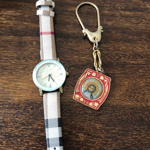 Watch used with gift keychain