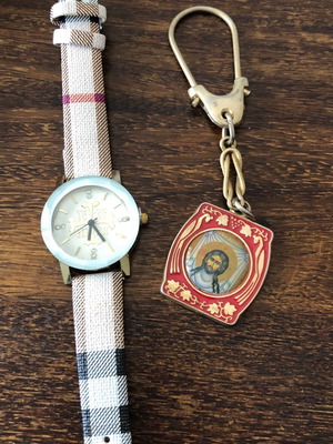 Watch used with gift keychain