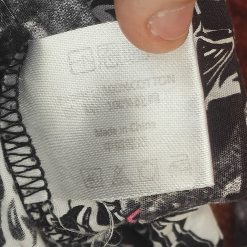 Bandana S 100% cotton like new, black and gray