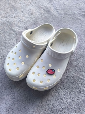 Crocs λευκά σαν καινούργια, νούμερο 39-40