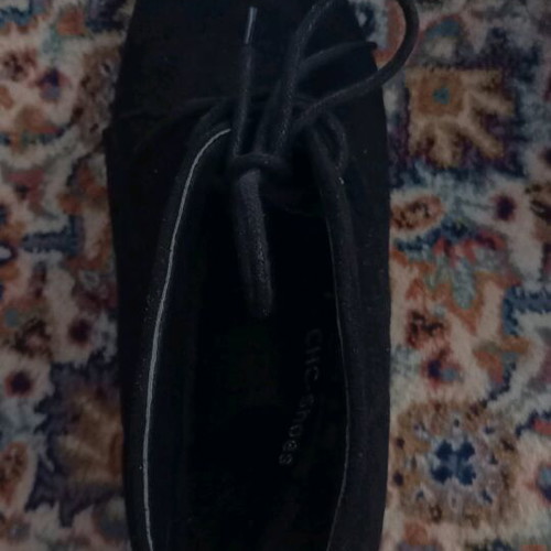 Suede ankle boots like new, black, size 40