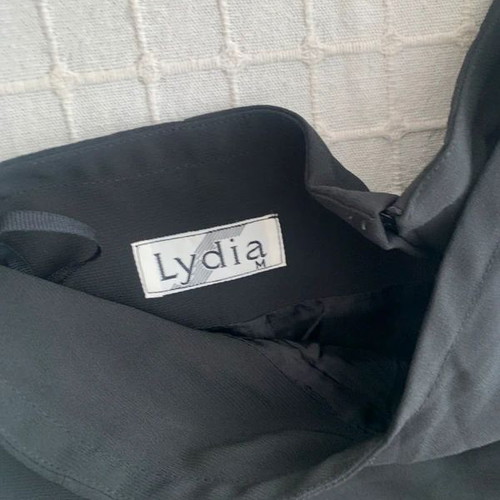 Lydia M skirt with transparent mermaid style, like new, black