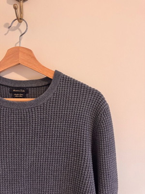 Πλεκτό Massimo Dutti μέγεθος L σαν καινούργιο, γκρι