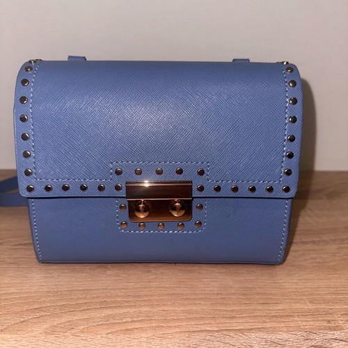 Zara blue bag used with fabric damage inside