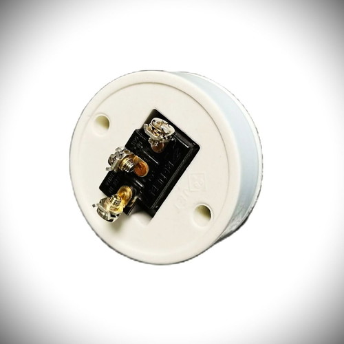Porcelain wall switch new, 6A 220V, retro 1930 style