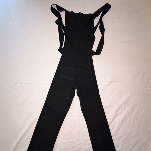 Bershka slim knitted jumpsuit like new, black, size XS