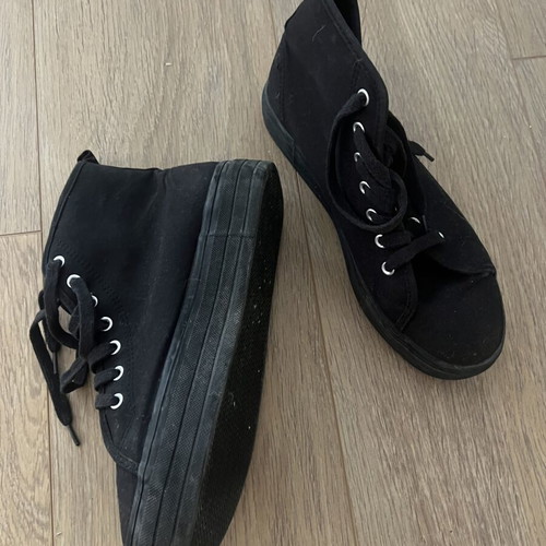 H&M Canvas Ankle Shoes like new, black, size 39