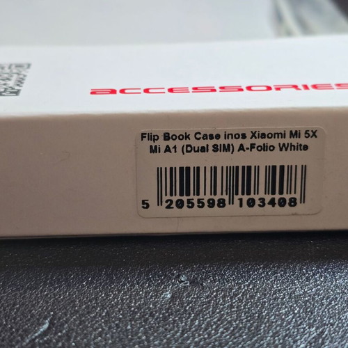 INOS Flip Book Case for Xiaomi Mi 5X and Mi A1 white new