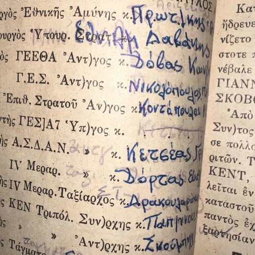 Military manual used, rare booklet with wear and writings