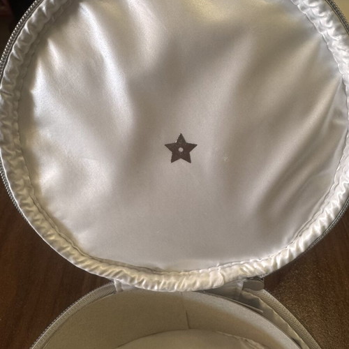 Dior Beauty Silver Round Cosmetics Pouch