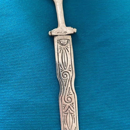 Silver small letter opener new, double-sided sword shape