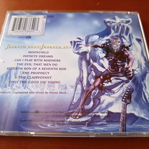 Iron Maiden Seventh Son of a Seventh Son Enhanced Picture CD like new
