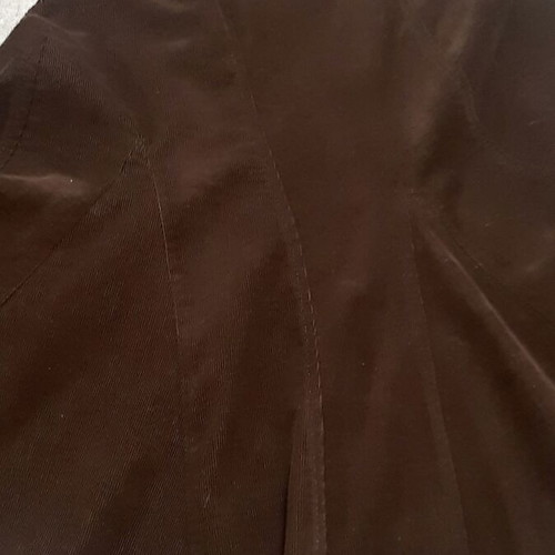 Zara long skirt Large/40, brown cotton corduroy, like new