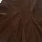 Zara long skirt Large/40, brown cotton corduroy, like new