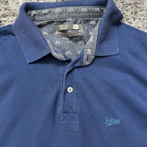 Pop-Air Basics men's polo shirt used, blue, size M
