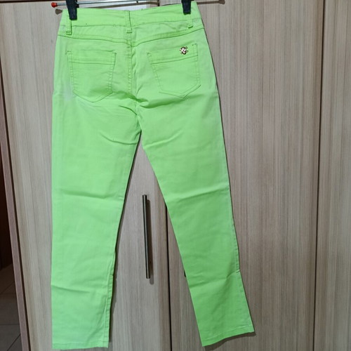 Pants XS green used with slight elasticity