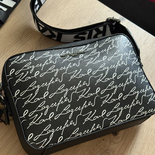 Karl Lagerfeld bag new, black and white