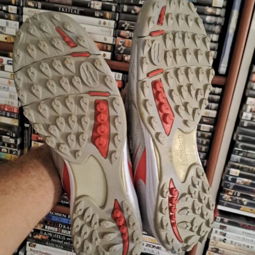 Admiral football shoes size 44, grey and red