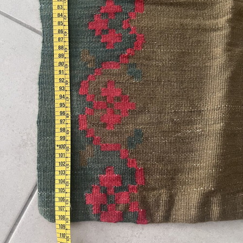 Handmade kilim used, single piece, loom woven
