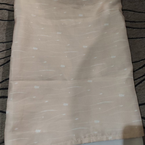 Shower curtain used with rings in powder pink shade 1.50 x 2.00 m