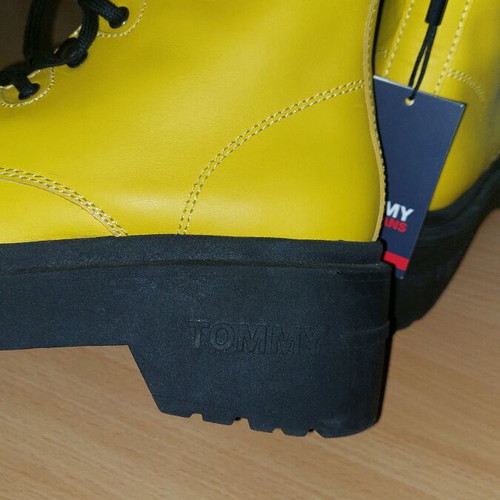 Tommy Jeans boots new, leather, size 36, yellow