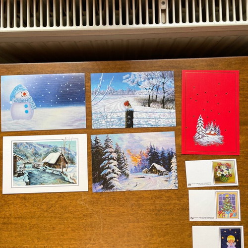 Christmas cards new, pack of 8 from mouth and foot painting group