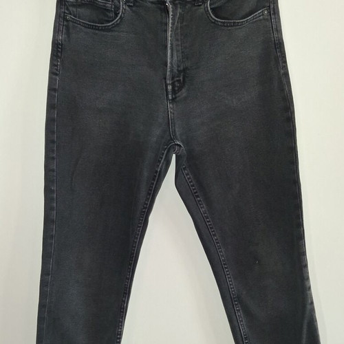 Stradivarius high-waisted black slim fit jeans used, size XL 42 14