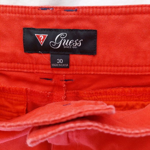 Guess women's red shorts large like new