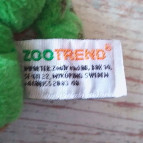 Zoo Trend plush frog like new, 14 cm length
